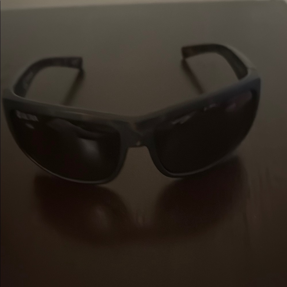 Sporty Black Wraparound Sunglasses with Matte Finish